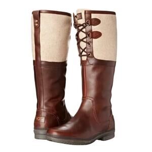 UGG Elsa Waterproof Leather Boots Size 5